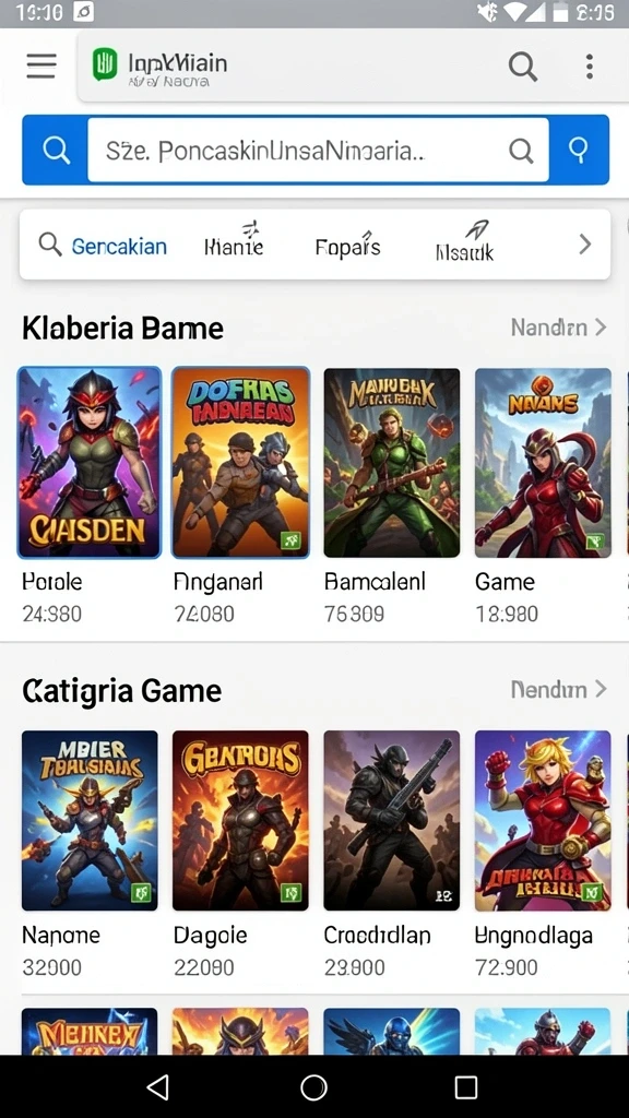 luckyfishing - Screenshot menampilkan berbagai jenis ikan yang bisa ditangkap.