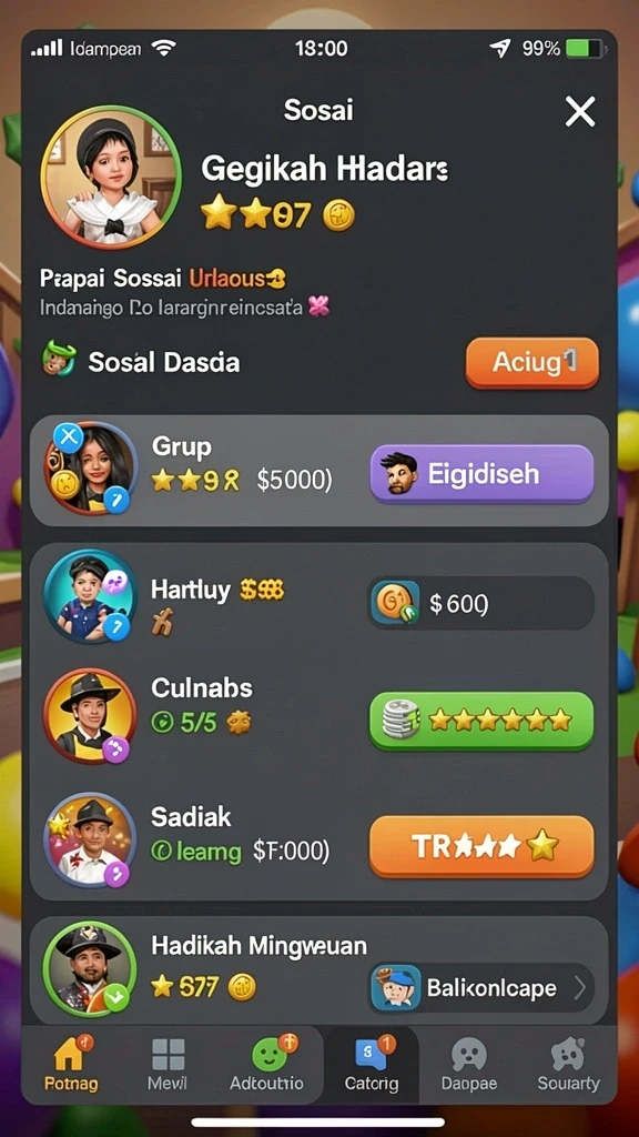 rploot - Tangkapan layar menunjukkan karakter utama dalam aksi.