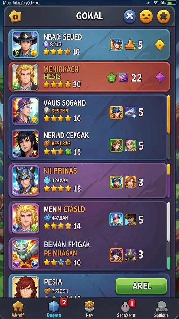 rr89 - Tampilan awal game dengan grafis yang menarik.